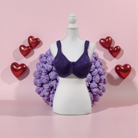 Breezies Other - BREEZIES DEEP PURPLE UNDERWIRE BRA 44B STYLE A260366